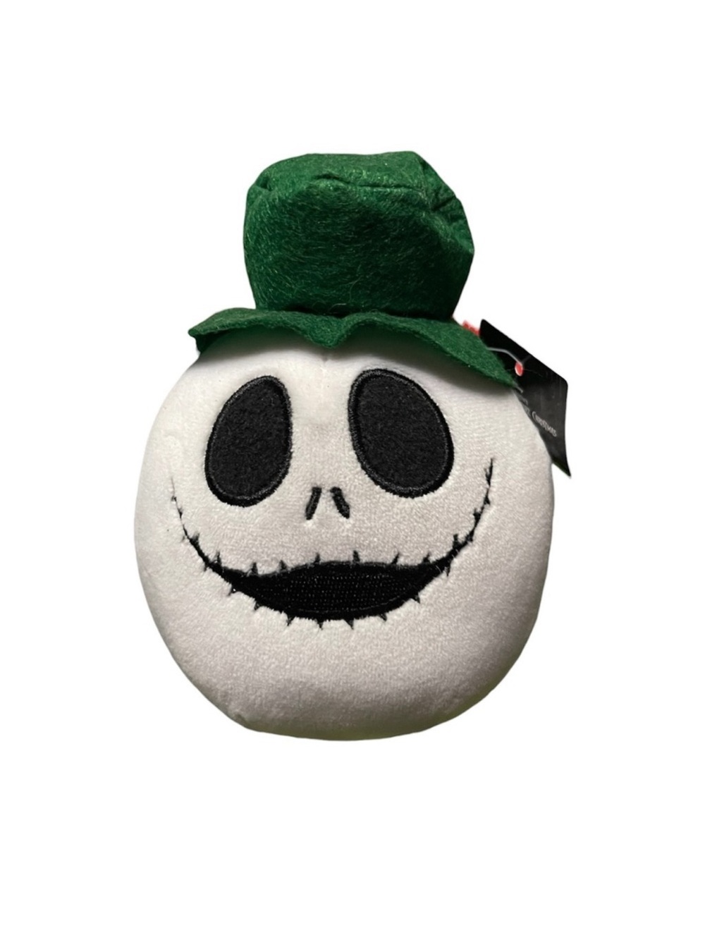Disney Jack Skellington Snowman Plush Bag Clip Green Hat NBC 30th Anniversary